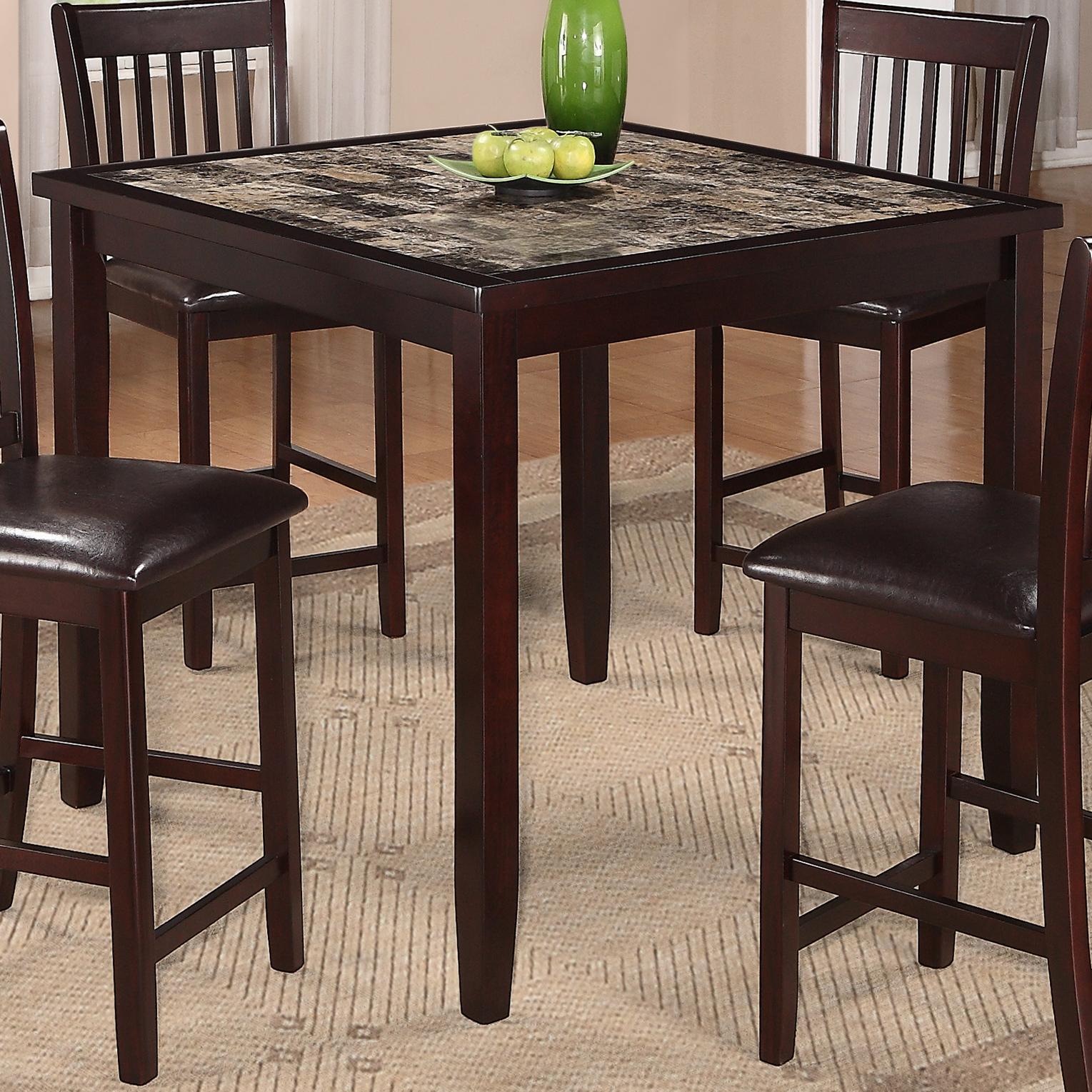 Crown Mark Cascade 2740SET 5 Piece Counter Height with Faux